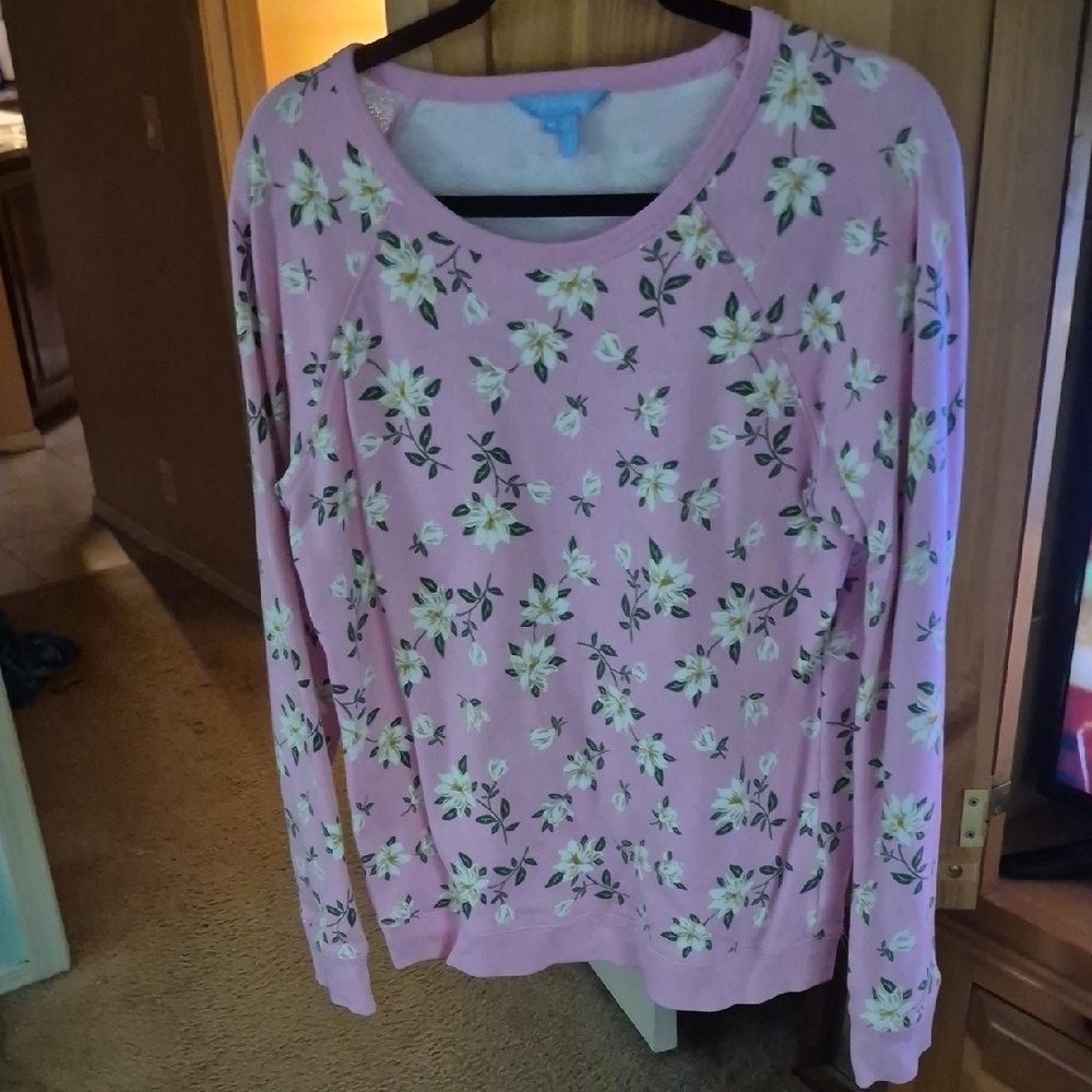 Draper James Pink Floral Sweatshirt
